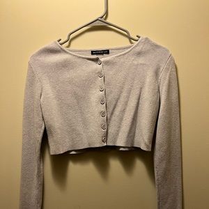 Brandy Melville Gray Jacket Crop